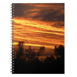 Summer sunset in Canberra Spiral Notebook