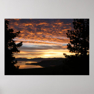 Summer Sunset in Tahoe Poster