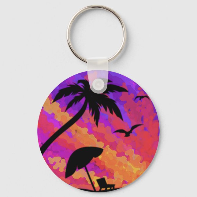 Summer Sunset Key Ring (Front)