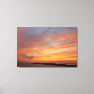 Summer Sunset (Lake) Canvas Print