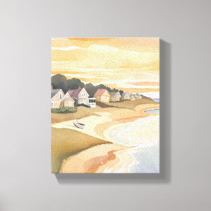 Summer Sunset   Martha’s Vineyard Watercolor Canvas Print