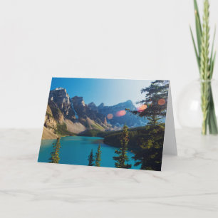 Summer Sunset Moraine Lake, Canada Card