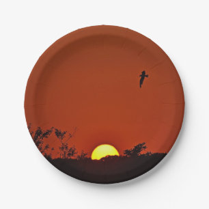 Summer Sunset Paper Plate