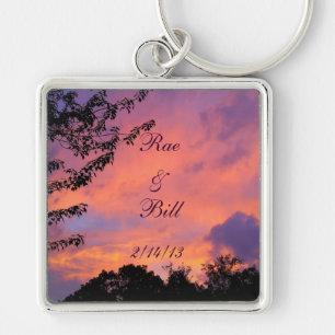 Summer Sunset Romantic Key Chain *personalise*
