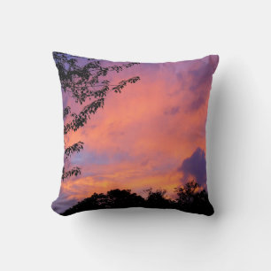 Summer Sunset Romantic Throw Pillow *personalise*