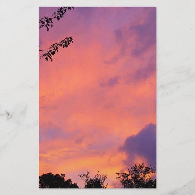 Summer Sunset Stationery (Front)