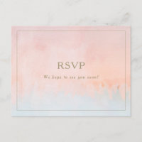 Summer Sunset Watercolor Song Request RSVP