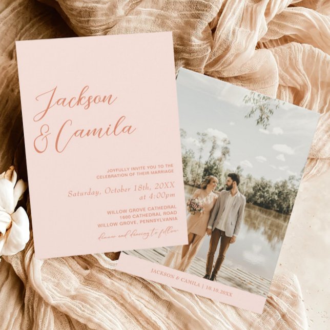 Summer Sunset Wedding Invitation (Creator Uploaded)