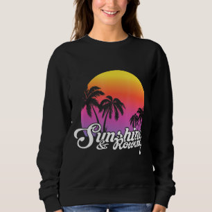 Summer Sunshine And Rowing Vintage Team Sweatshirt