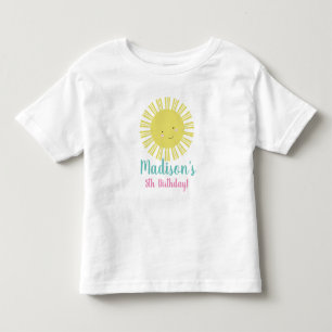 Summer Sunshine Birthday Party T-Shirts for Girls
