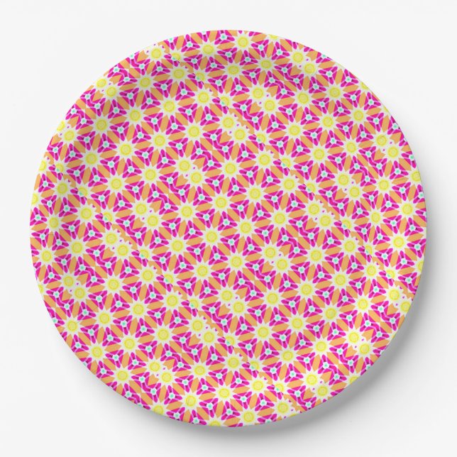 Summer Sunshine Paper Plate (Front)