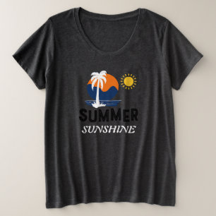 Summer Sunshine Plus Size  Women's T-Shirt