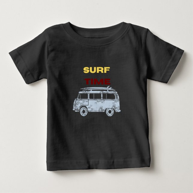 Summer Surf Time Baby Boy  T-Shirt (Front)