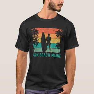 Summer Surf Vintage Maine York Beach Surfing Men W T-Shirt