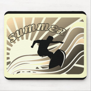 Summer Surfing Fun Mouse Pad