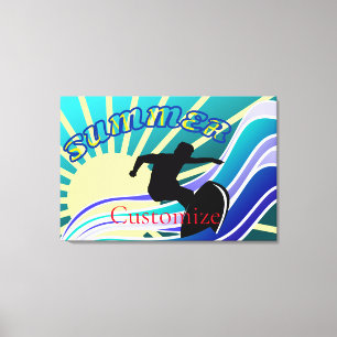 Summer Surfing Fun Thunder_Cove Canvas Print