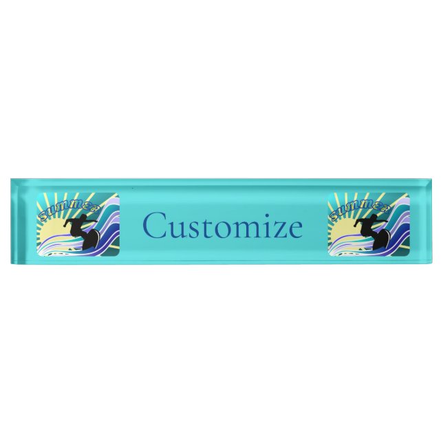 Summer Surfing Fun Thunder_Cove Nameplate (Front)