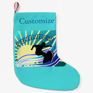 Summer Surfing Fun Thunder_Cove Small Christmas Stocking