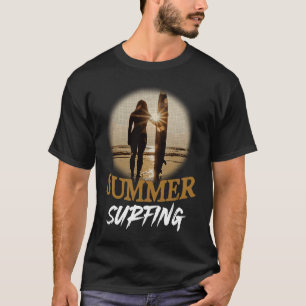Summer Surfing Vibes Vacation Humorous Saying T-Shirt