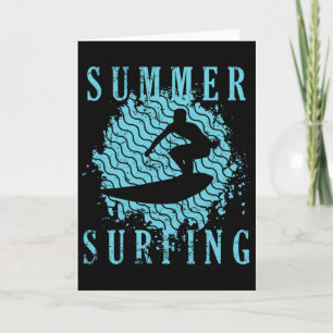 Summer Surfing Water Sports Card