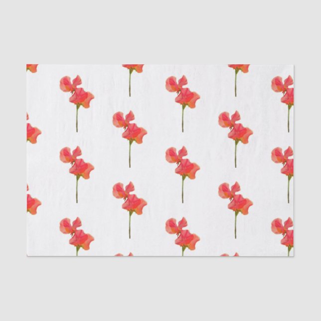 Summer Sweet Pea Tissue Paper (Front)