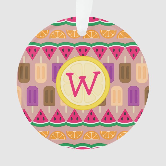 Summer Sweets Acrylic Ornament (Front)