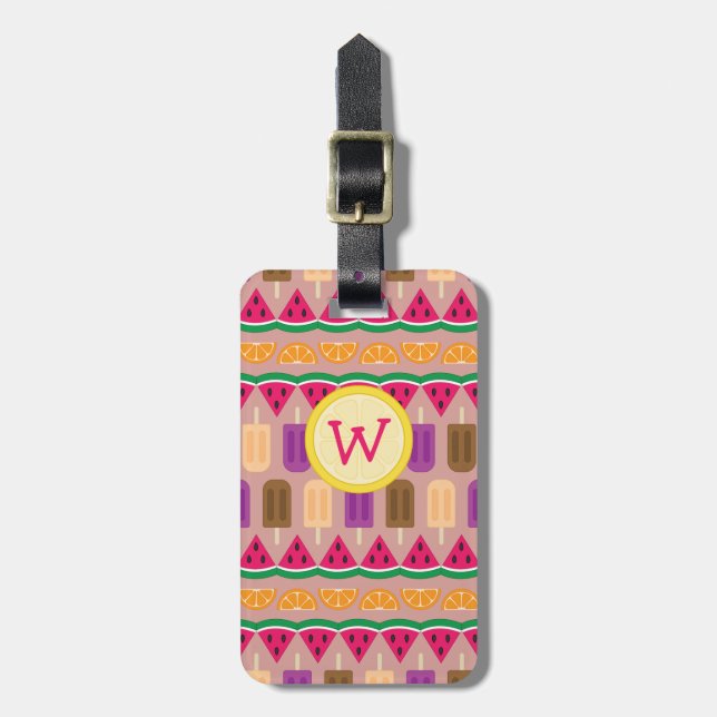 Summer Sweets Luggage Tag (Front Vertical)