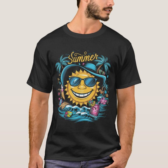 Summer t-shirt design bundle,summer surfing (Front)