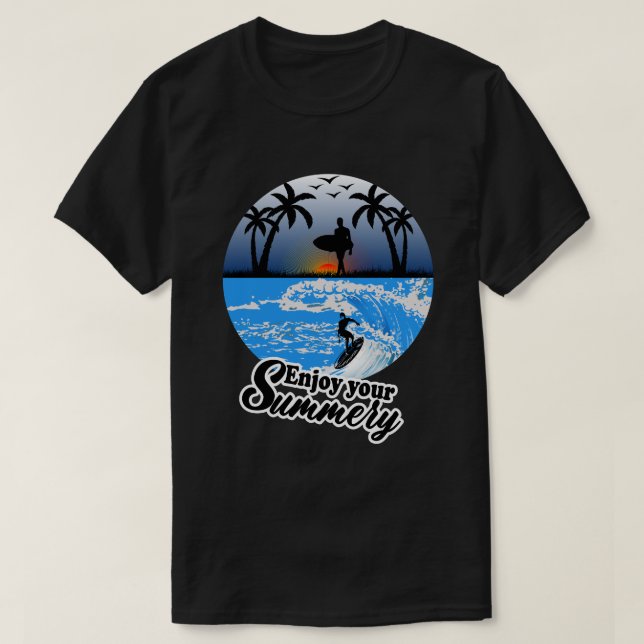 summer t shirt design vector illustration (Design Front)