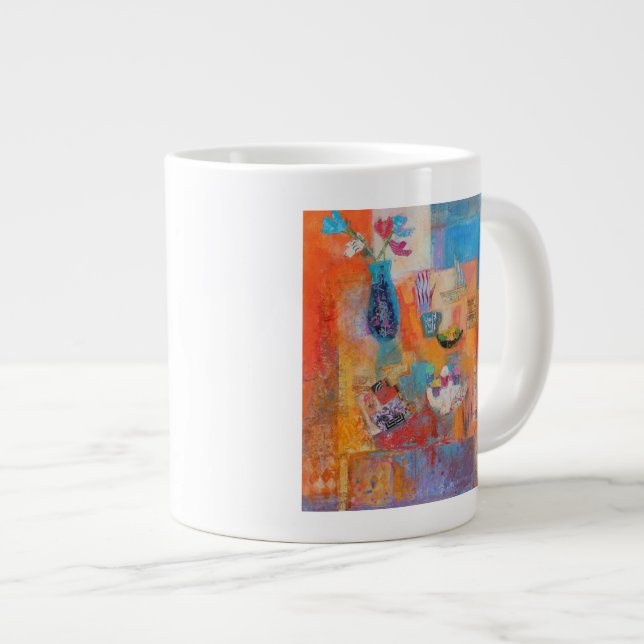 Summer Table Large Coffee Mug (Front Right)