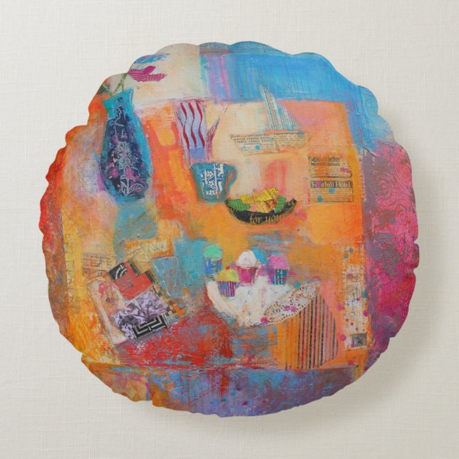 Summer Table Round Cushion (Front)