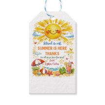 Summer Teacher Appreciation Gift Tags | Cute