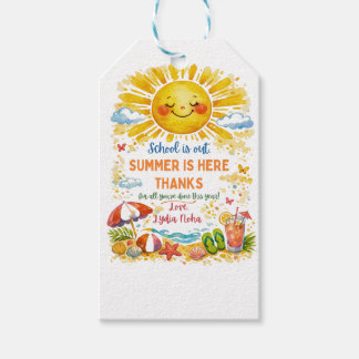 Summer Teacher Appreciation Gift Tags | Cute