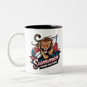 Summer team festival Two-Tone coffee mug
