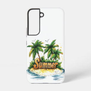 Summer Text - Tropical Summer Island Samsung Galaxy Case