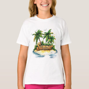 Summer Text - Tropical Summer Island T-Shirt