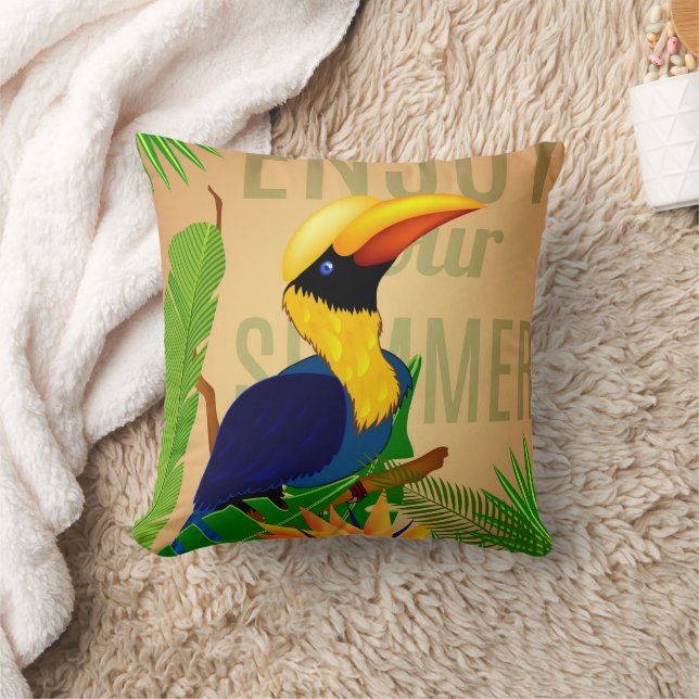 Summer Throw Pillow (Blanket)