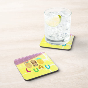 Summer Tiki Pineapple Luau Coaster