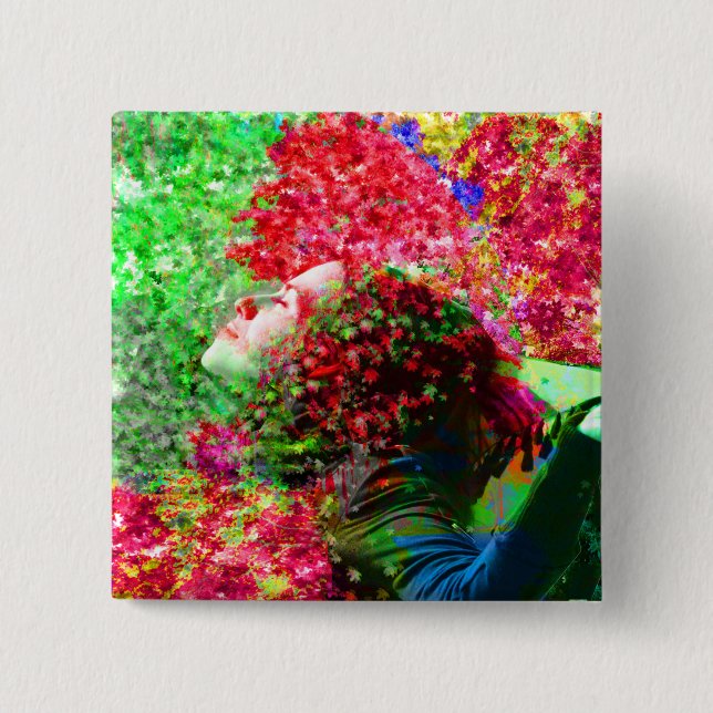 Summer Time 15 Cm Square Badge (Front)