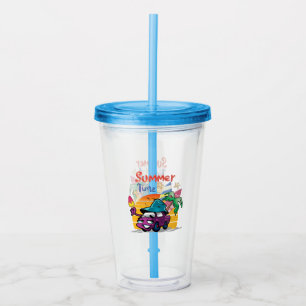 Summer Time Acrylic Tumbler