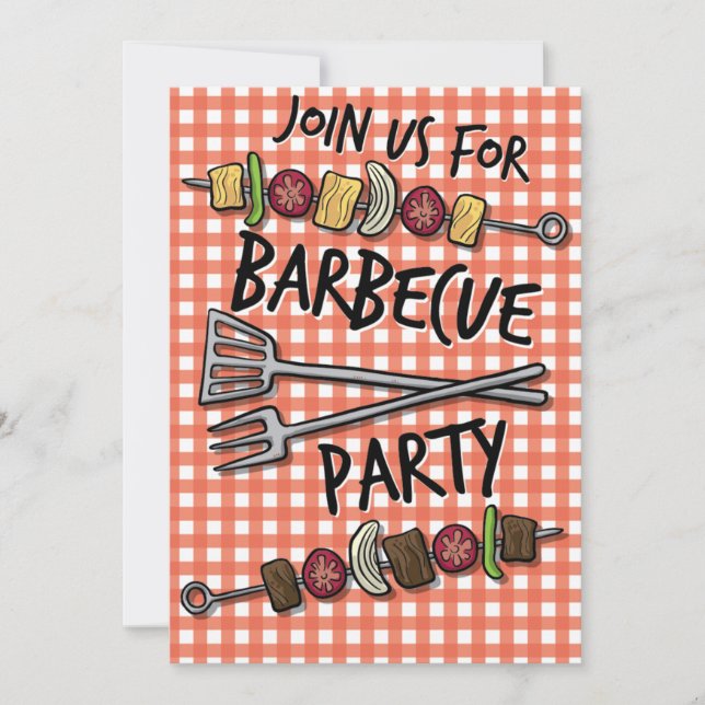 Summer Time BBQ Party Invitation (Front)