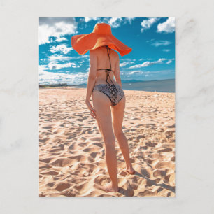 Summer Time Beach Babe  Photo  Postcard