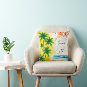 “Summer Time” beach design Cushion