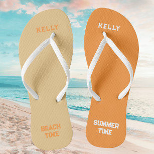 Summer Time Beach Time Named Jandals