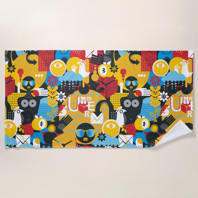 Summer time beach towel (Front)