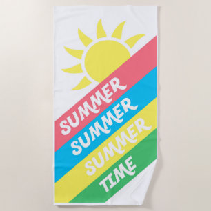 Summer Time Beach Towel
