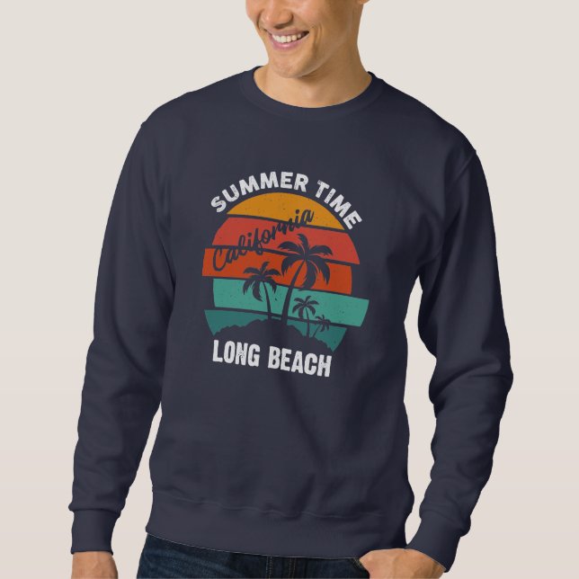 Summer Time California Long Beach  Sweatshirt (Front)