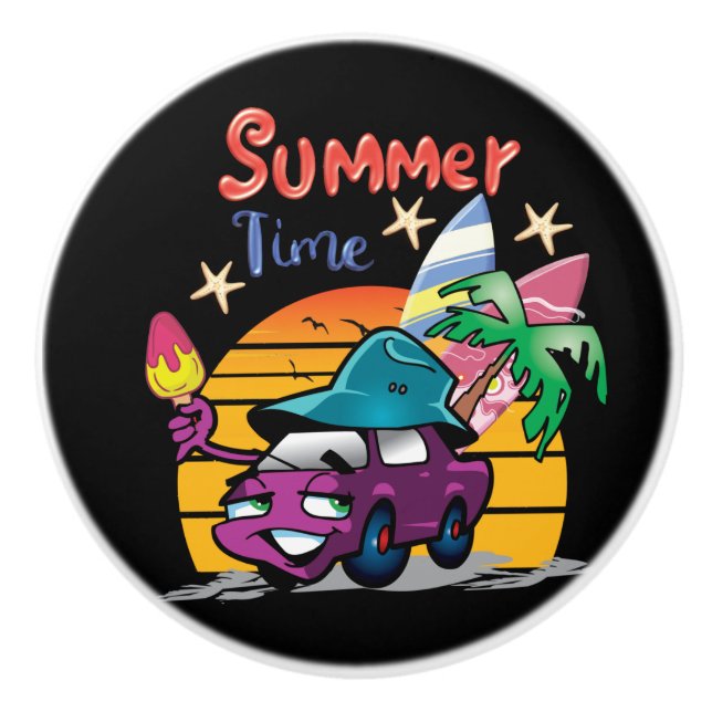 Summer Time Ceramic Knob (Front)