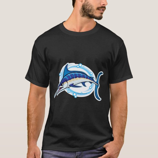 Summer Time Fish Camping is Calling Retro Design T-Shirt (Front)