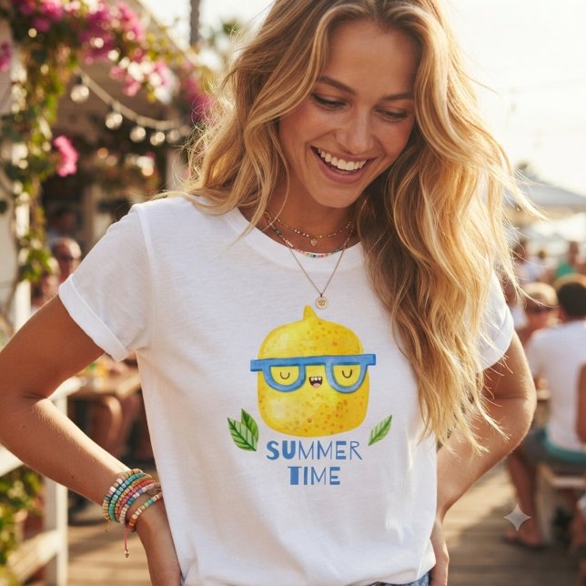 Summer time & Funny summer lemon  T-Shirt (Creator Uploaded)